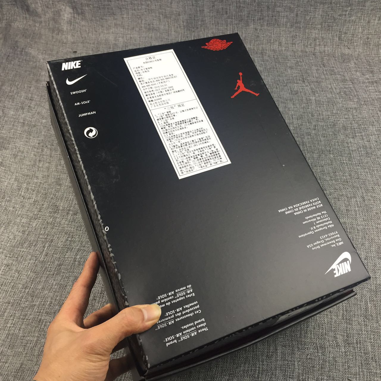 Air Jordan3 Oreo original 580775-1604