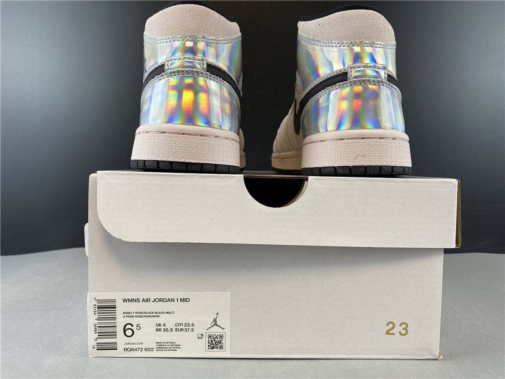 Air Jordan 1 Mid Dirty Powder Iridescent BQ6472-602