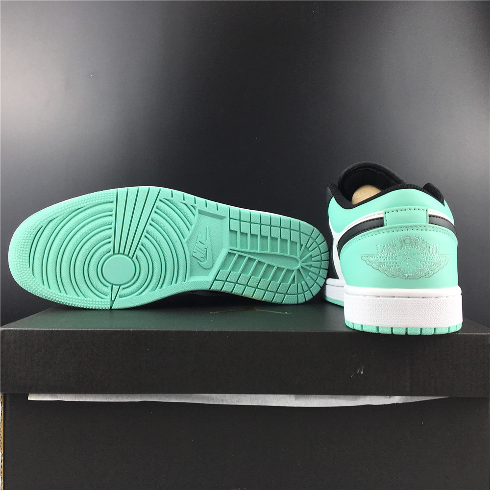 Air Jordan 1 Low Emerald Toe 553558-117