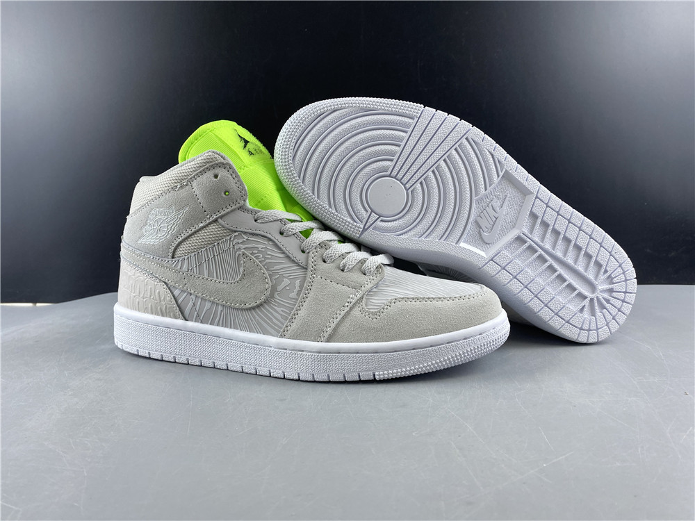 Air Jordan 1 Mid Vast Grey Ghost Green CV3018-001