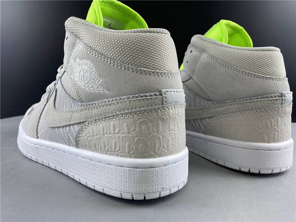 Air Jordan 1 Mid Vast Grey Ghost Green CV3018-001