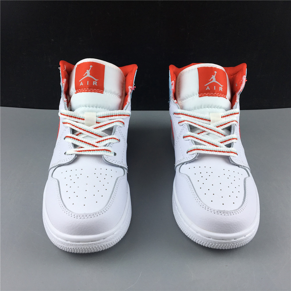 Air Jordan 1 Mid White Topaz Mist 555112-104