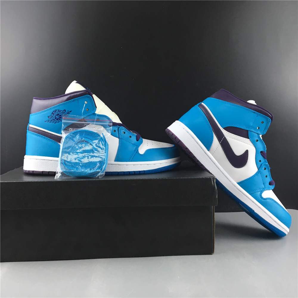 Air Jordan 1 Mid Hornets 554724-415