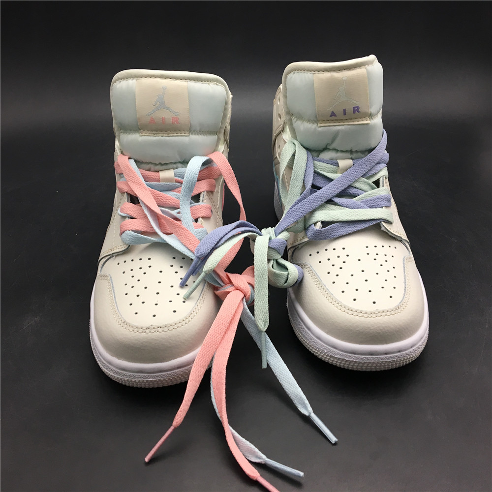 Air Jordan 1 Mid Multi-Color Swoosh Phantom 555112-035