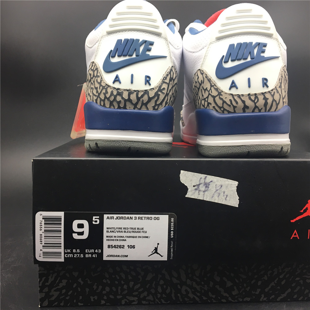 Air Jordan 3 Retro True Blue (2016) 854262-106