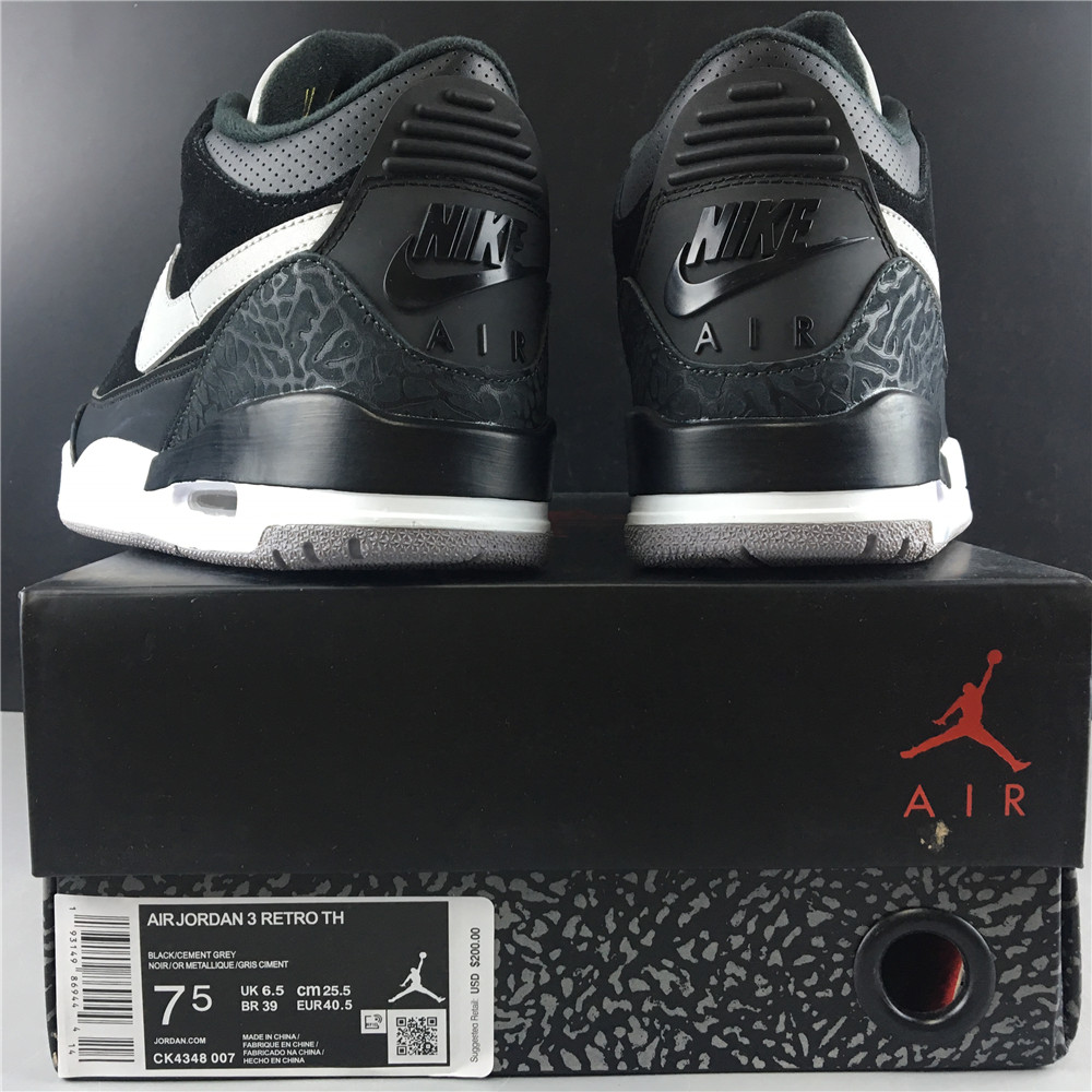 Air Jordan 3 Retro Tinker Black Cement Gold CK 4348-007