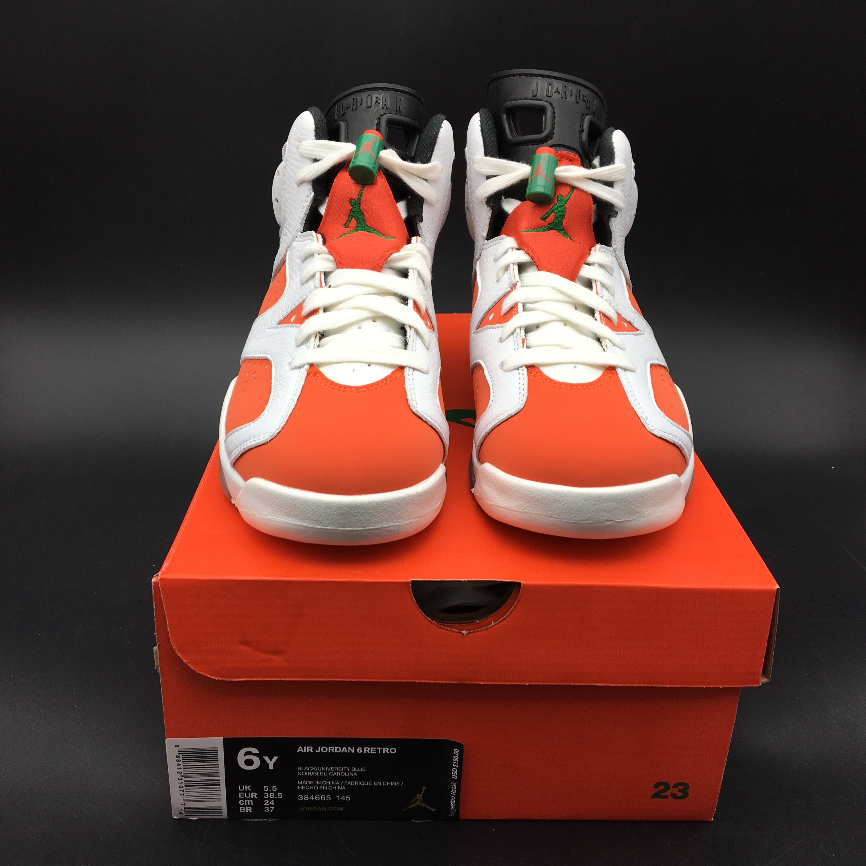Air Jordan 6 Retro Gatorade Like Mike White 384665-145