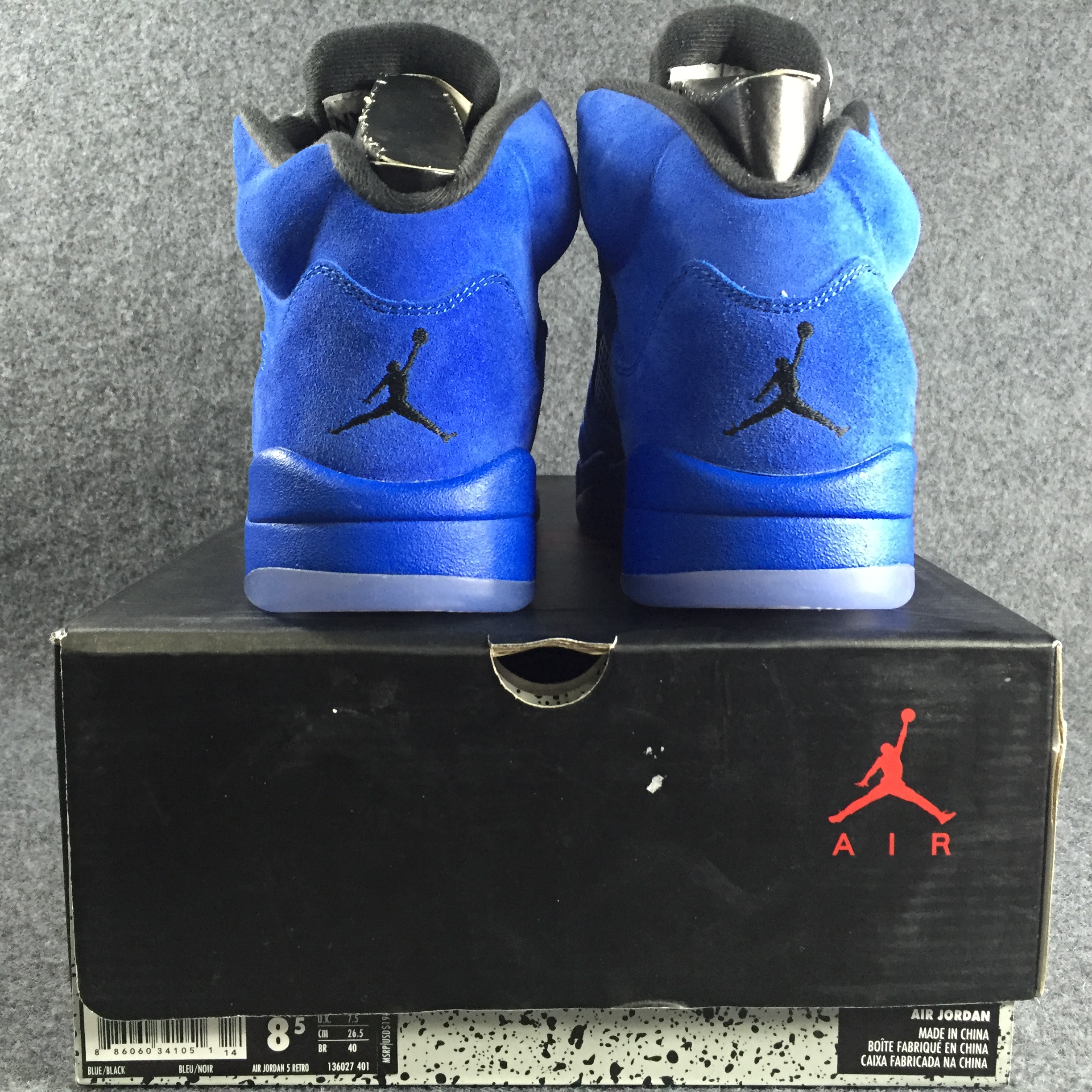 Air Jordan 5 Retro Blue Suede 136027-401
