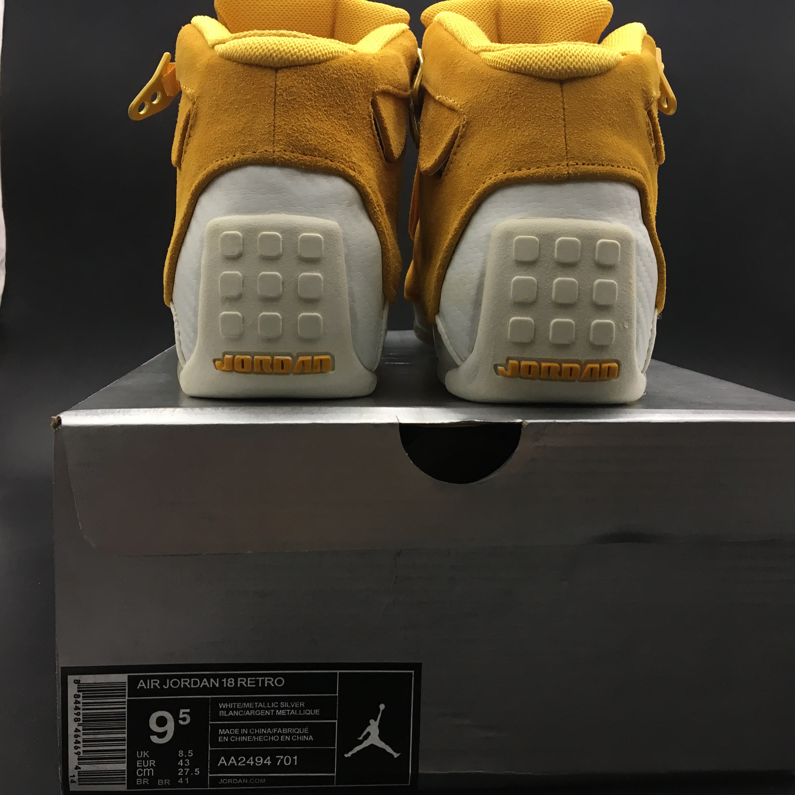 Air Jordan 18 Retro Yellow Ochre AA2494-701