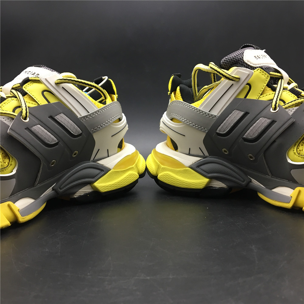 Blncig Track Trainers Yellow Black White 542436 W1GB2 7184