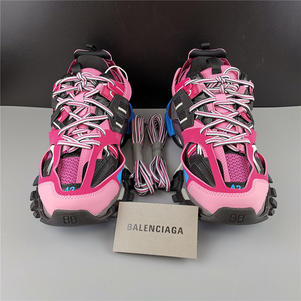 Blncig Track Trainers Pink Blue 542436 W1GB8 5482