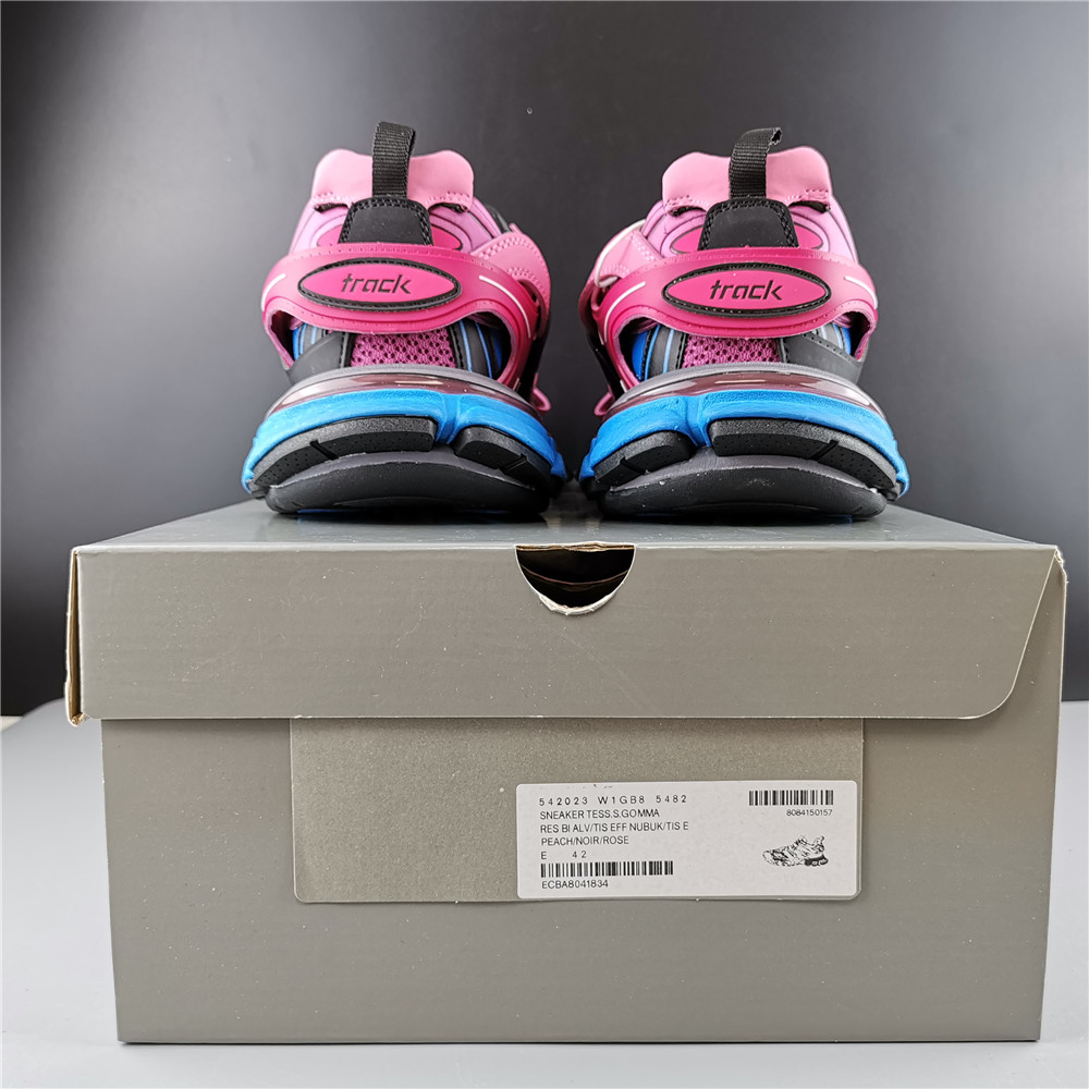 Blncig Track Trainers Pink Blue 542436 W1GB8 5482