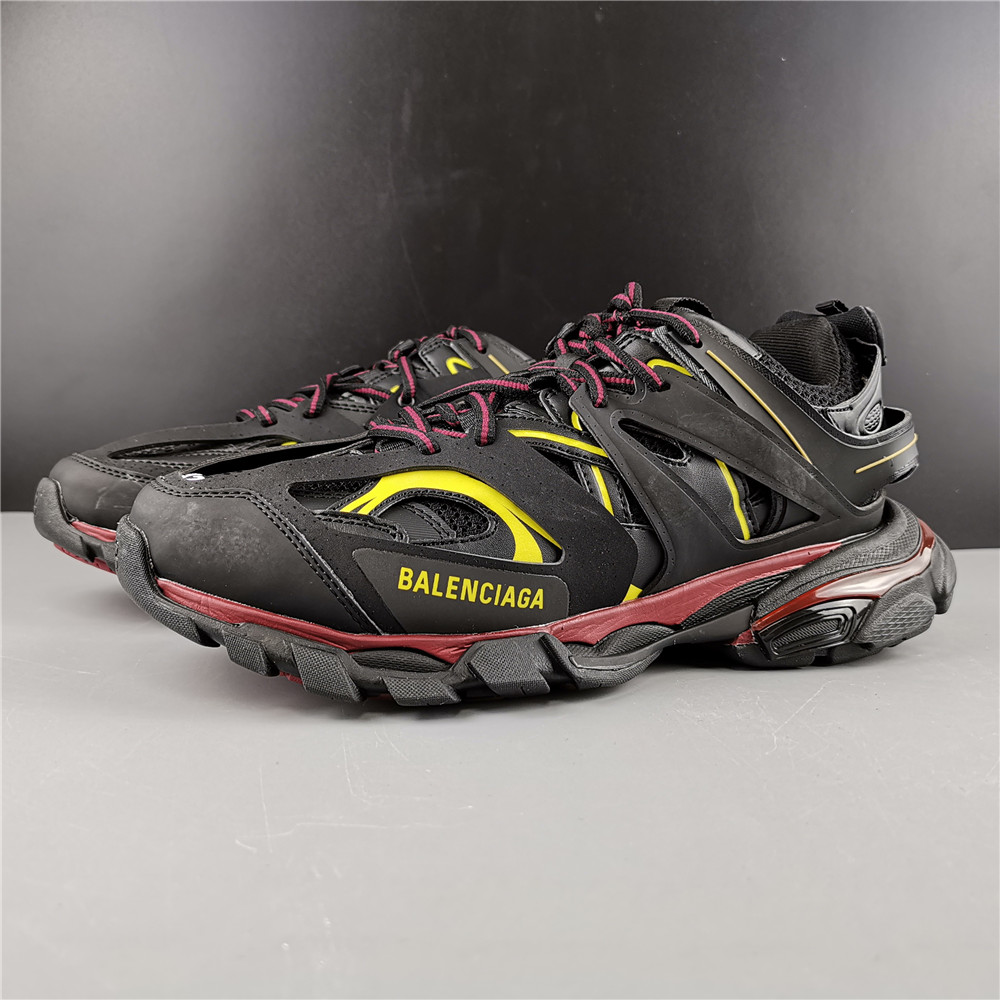 Blncig Track Trainers Black Bordeaux