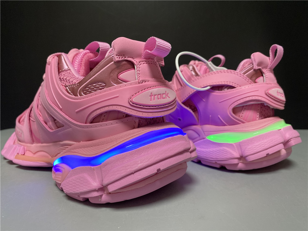 Blncig Track Trainers Pink Led