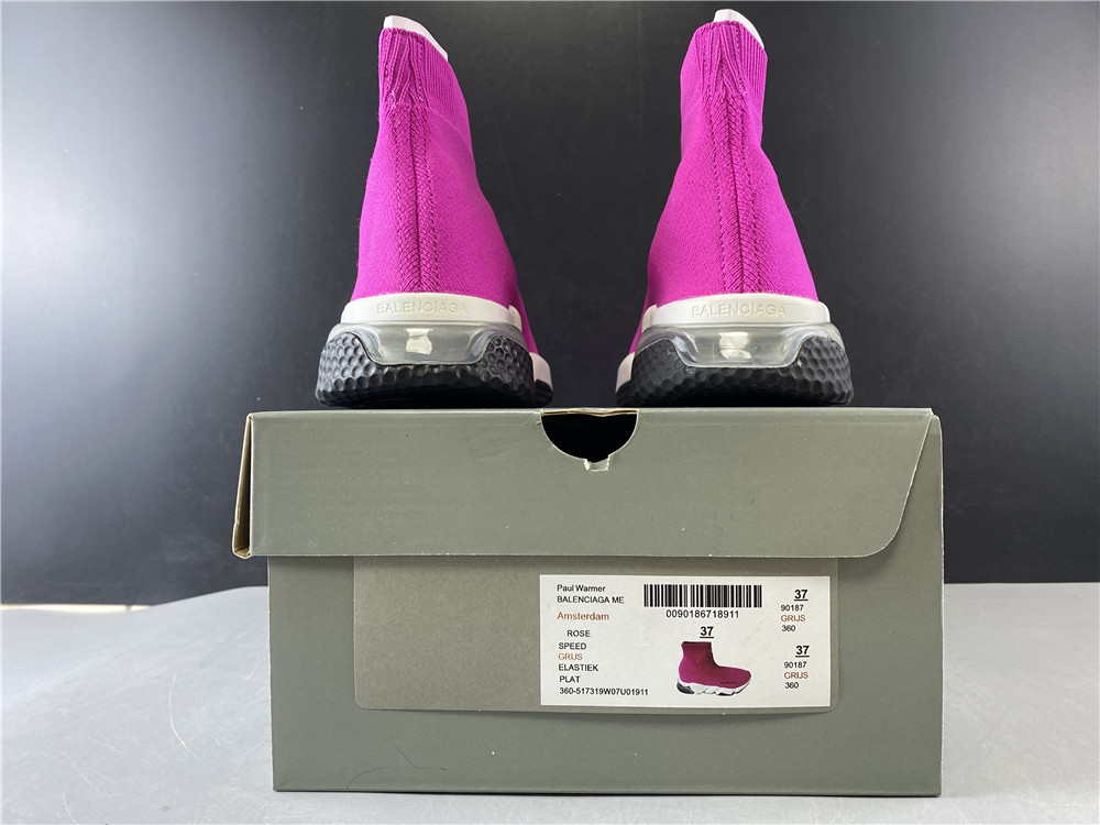 Blncig Speed Trainer Clear Sole Fuchsia
