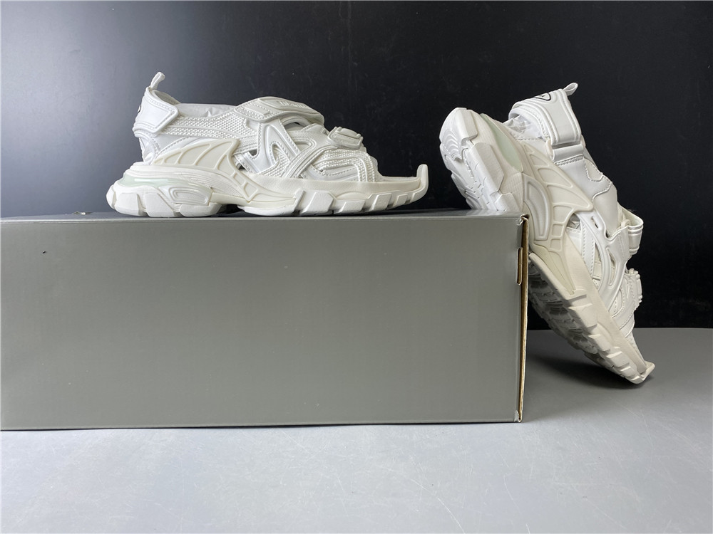 Blncig Track Sandal White