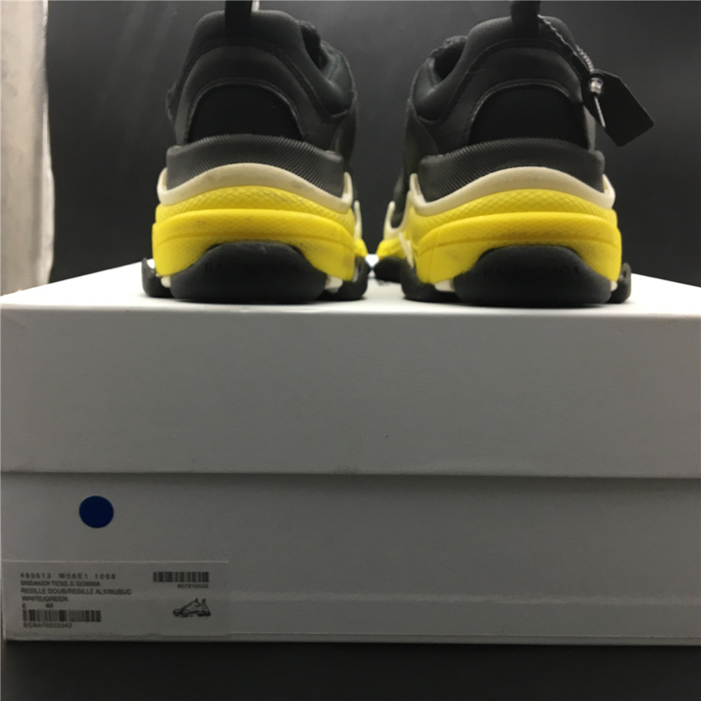 Blncig Triple S Black Yellow White