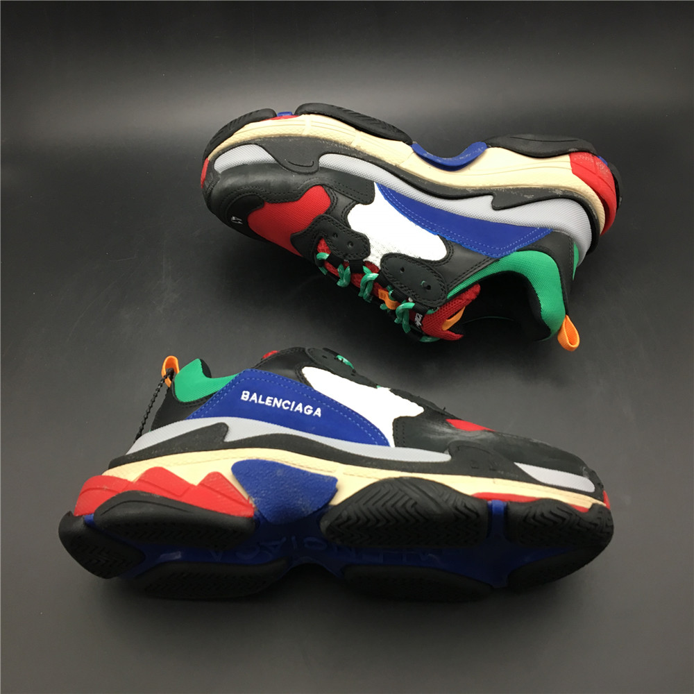 Blncig Triple S Black/Green/Blue/Grey