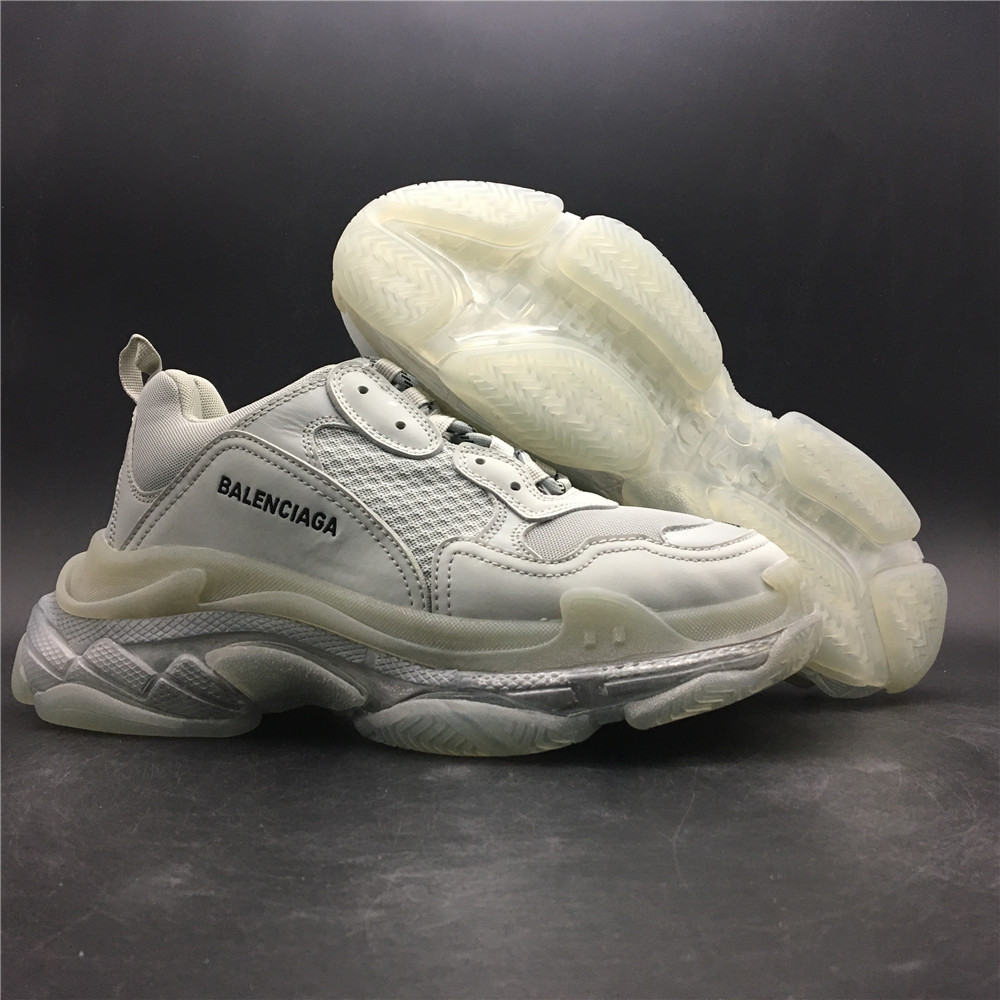 Blncig Triple S White Clear Sole 544351 W09E 19000