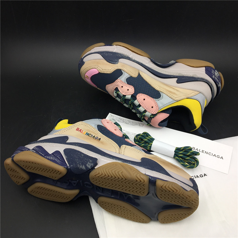 Blncig Triple S Wolf Grey/Brown/Yellow