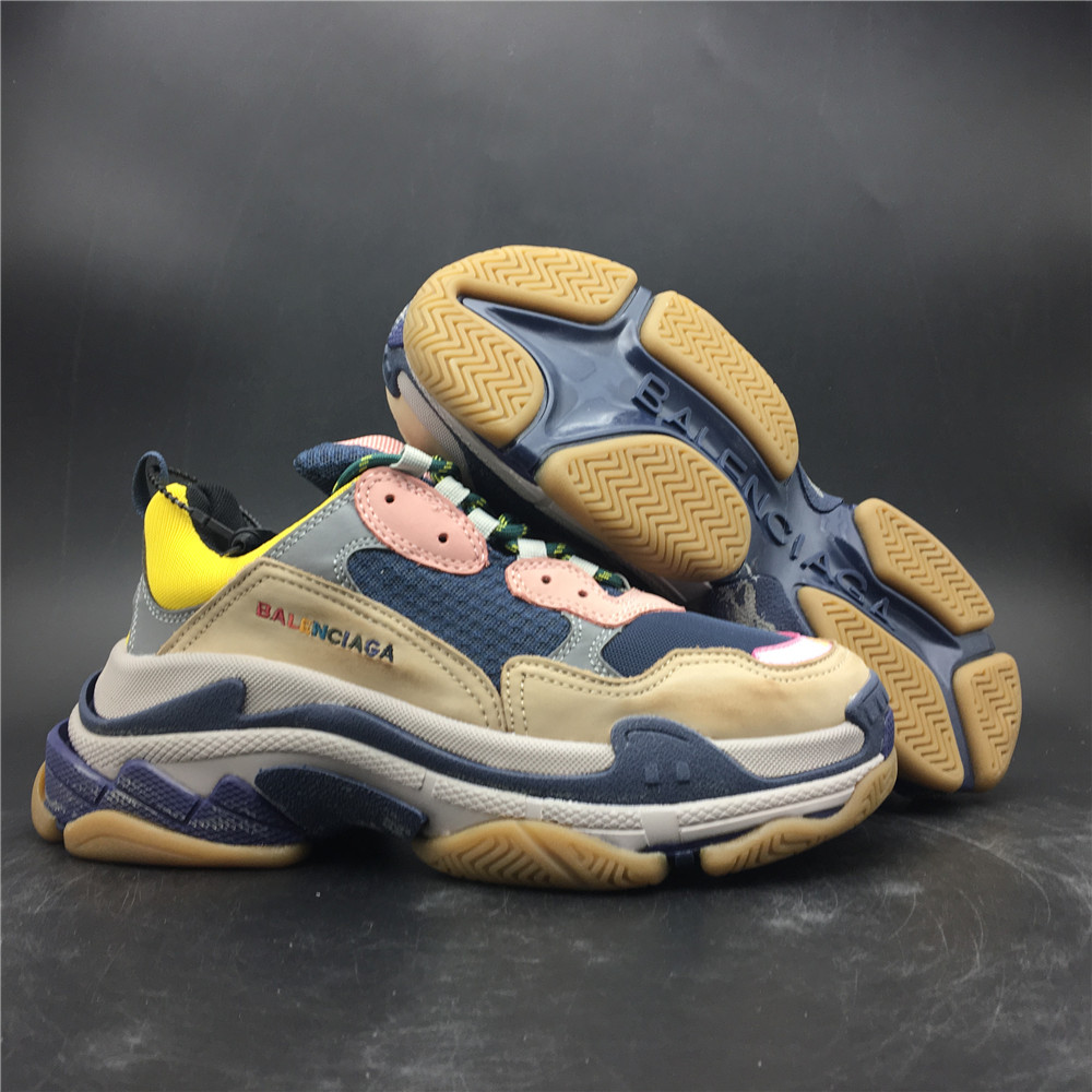 Blncig Triple S Wolf Grey/Brown/Yellow