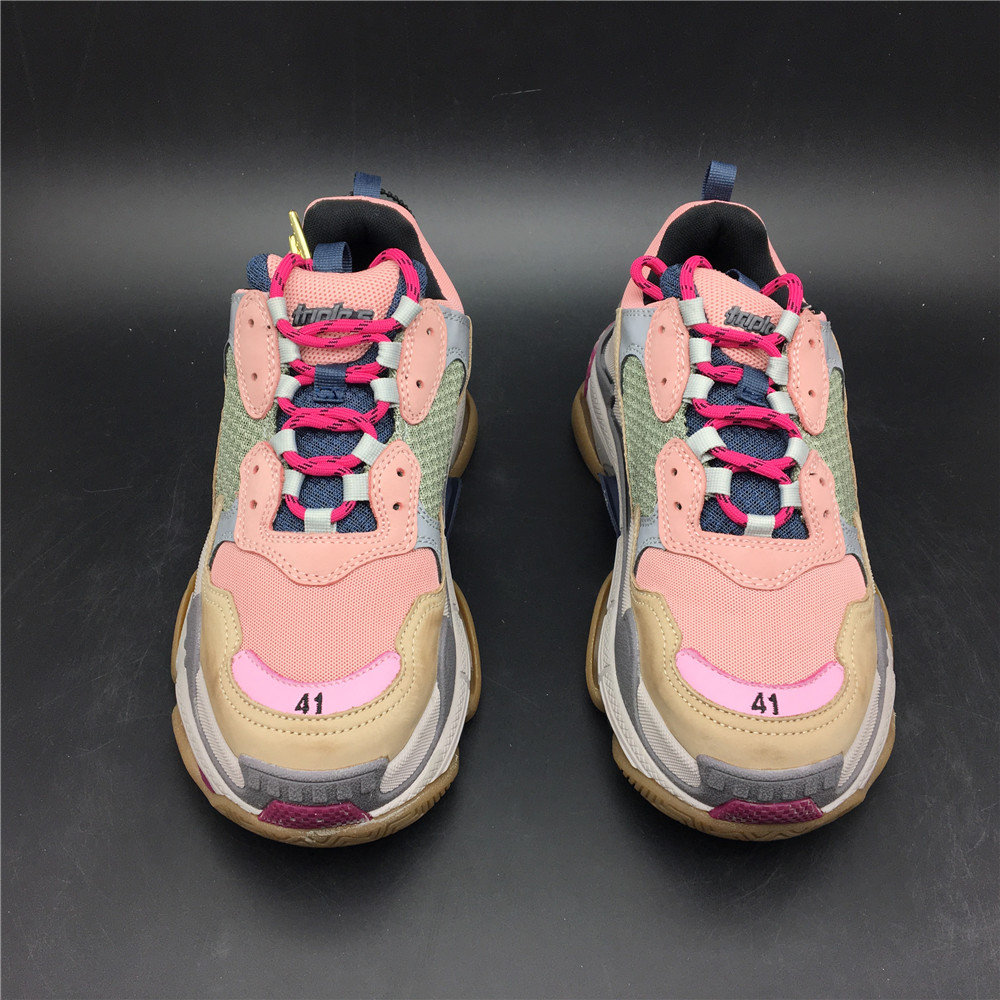 Blncig Triple S Pink/Wolf Grey-Red