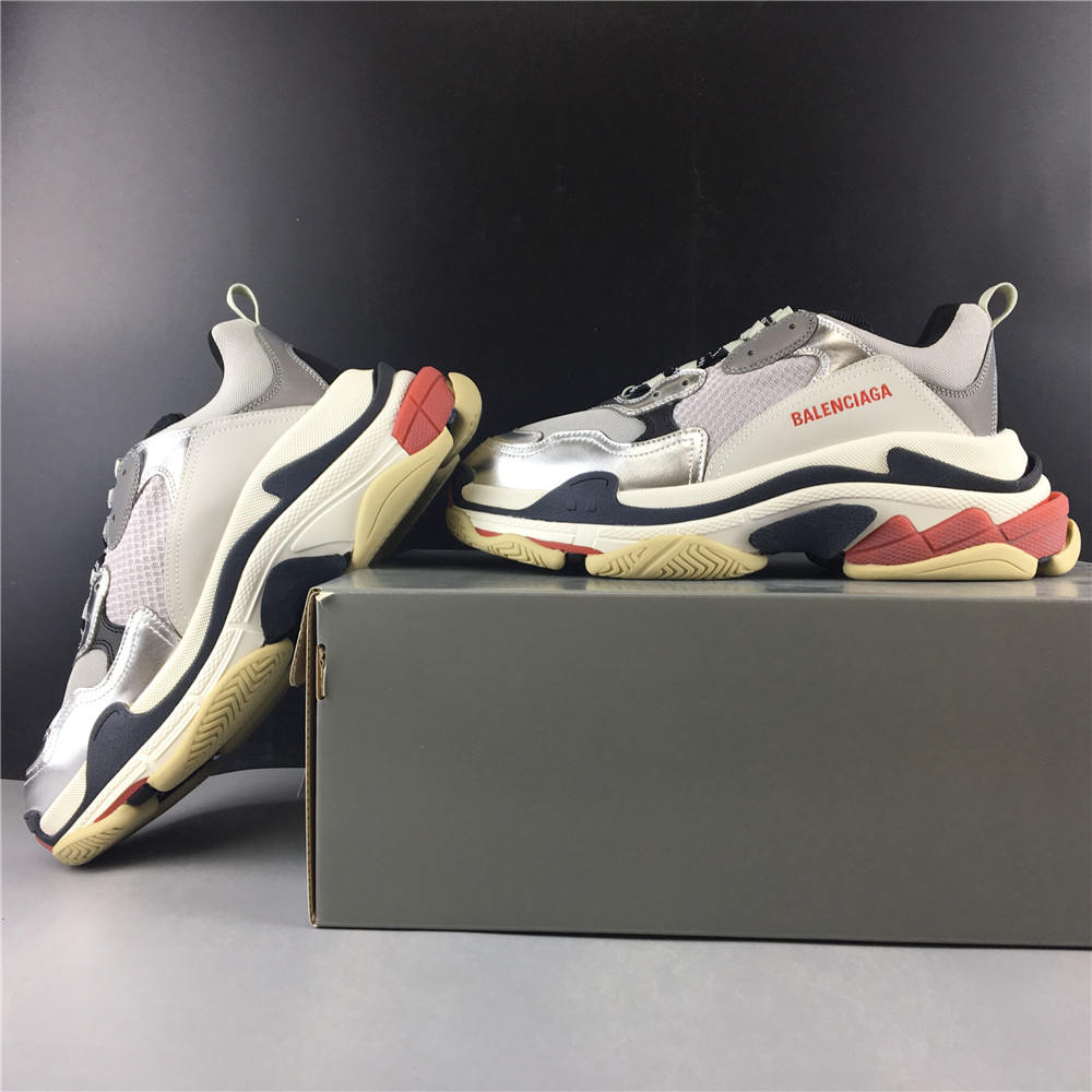 Blncig Triple S Silver/Red/Black