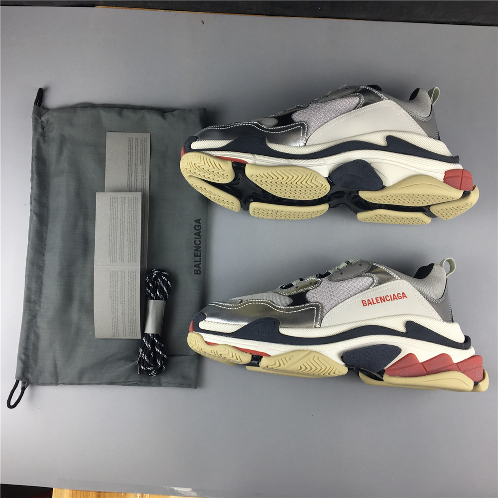 Blncig Triple S Silver/Red/Black