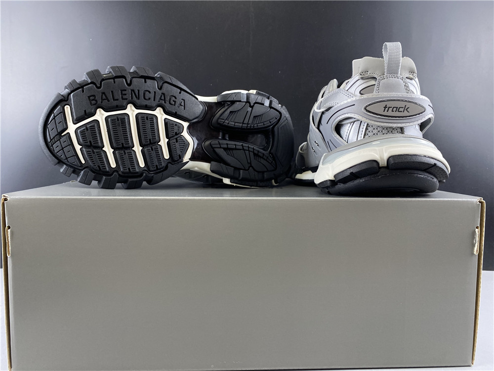 Blncig Track Trainers Grey/White