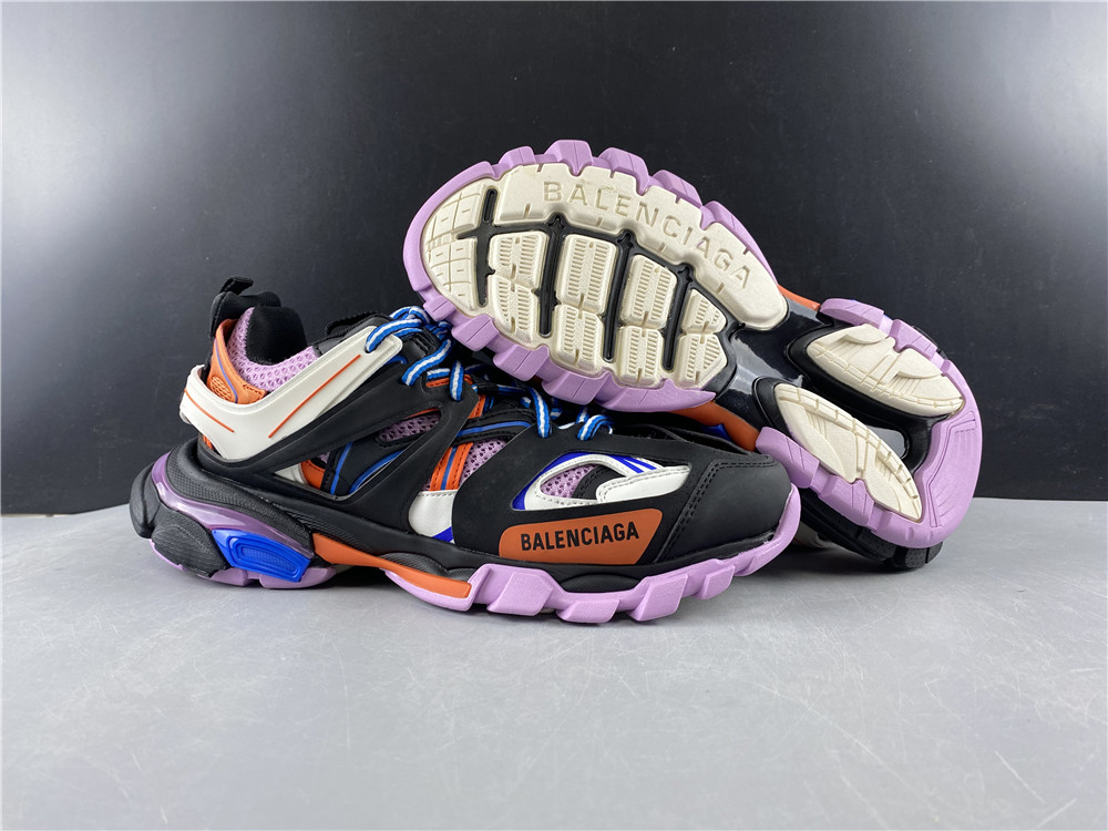 Blncig Track Trainers Black Orange