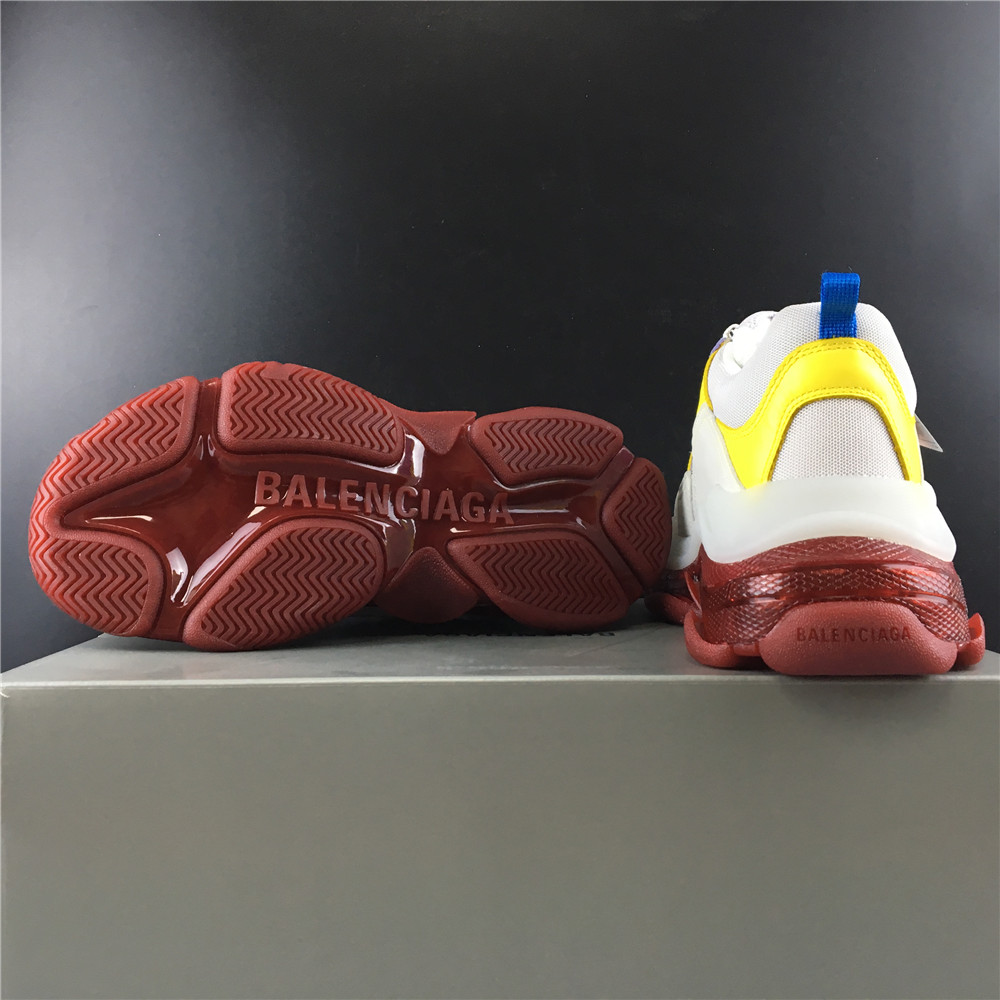 Blncig Triple S White/Brown/Yellow