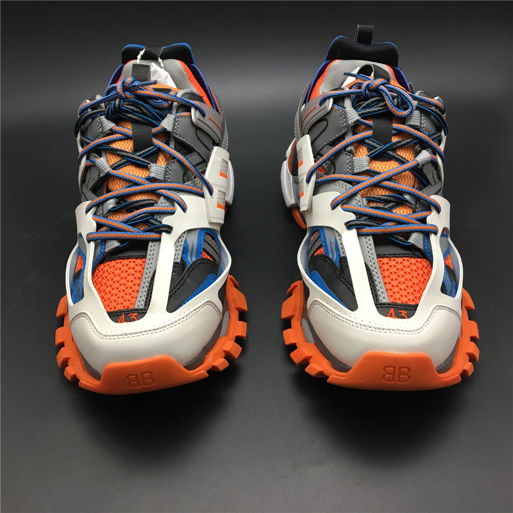 Blncig Track Trainers Orange Blue