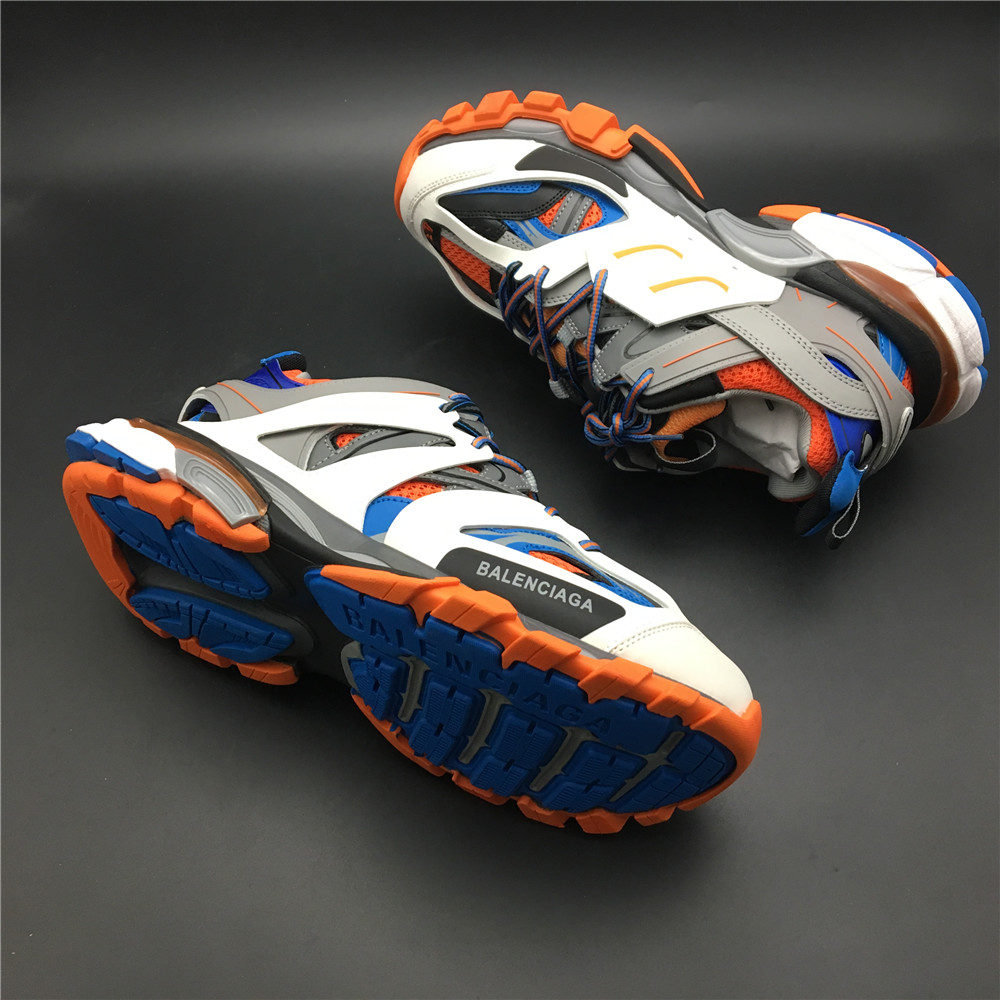 Blncig Track Trainers Orange Blue