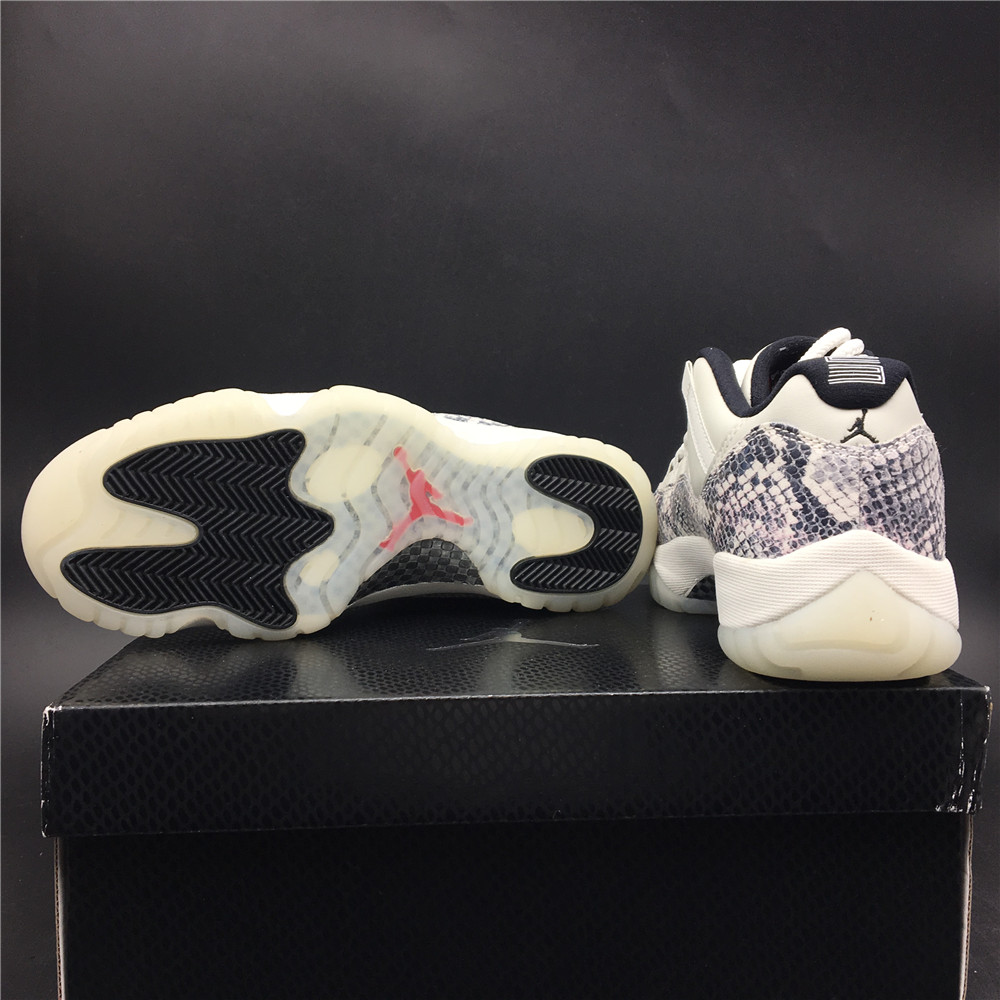 Air Jordan 11 Low White Snake Light Bone