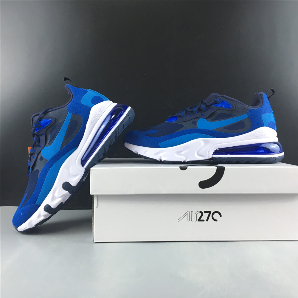 Nike Air Max 270 React Triple Blue