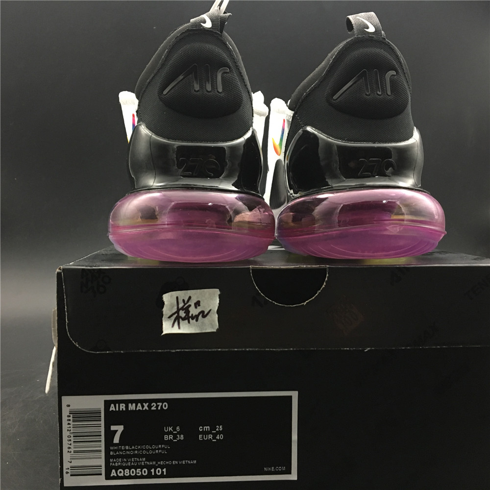 Nike Air Max 270 White Black Colorful AQ8050-101