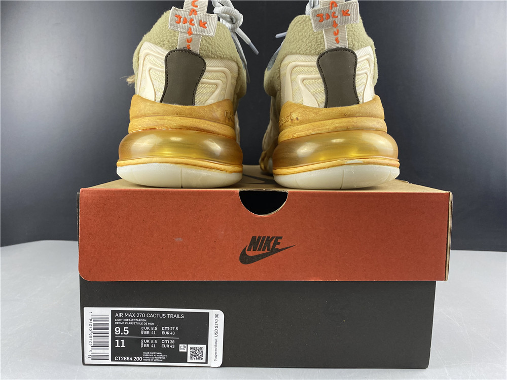 Nike Air Max 270 React ENG Travis Scott Cactus Trails
