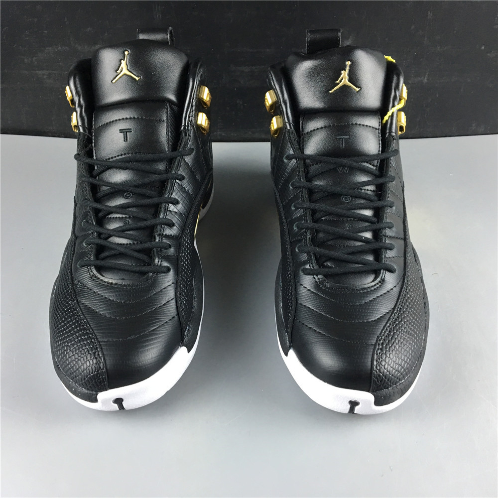 Jordan 12 Retro Black Metallic Gold White (W) AO6068-007