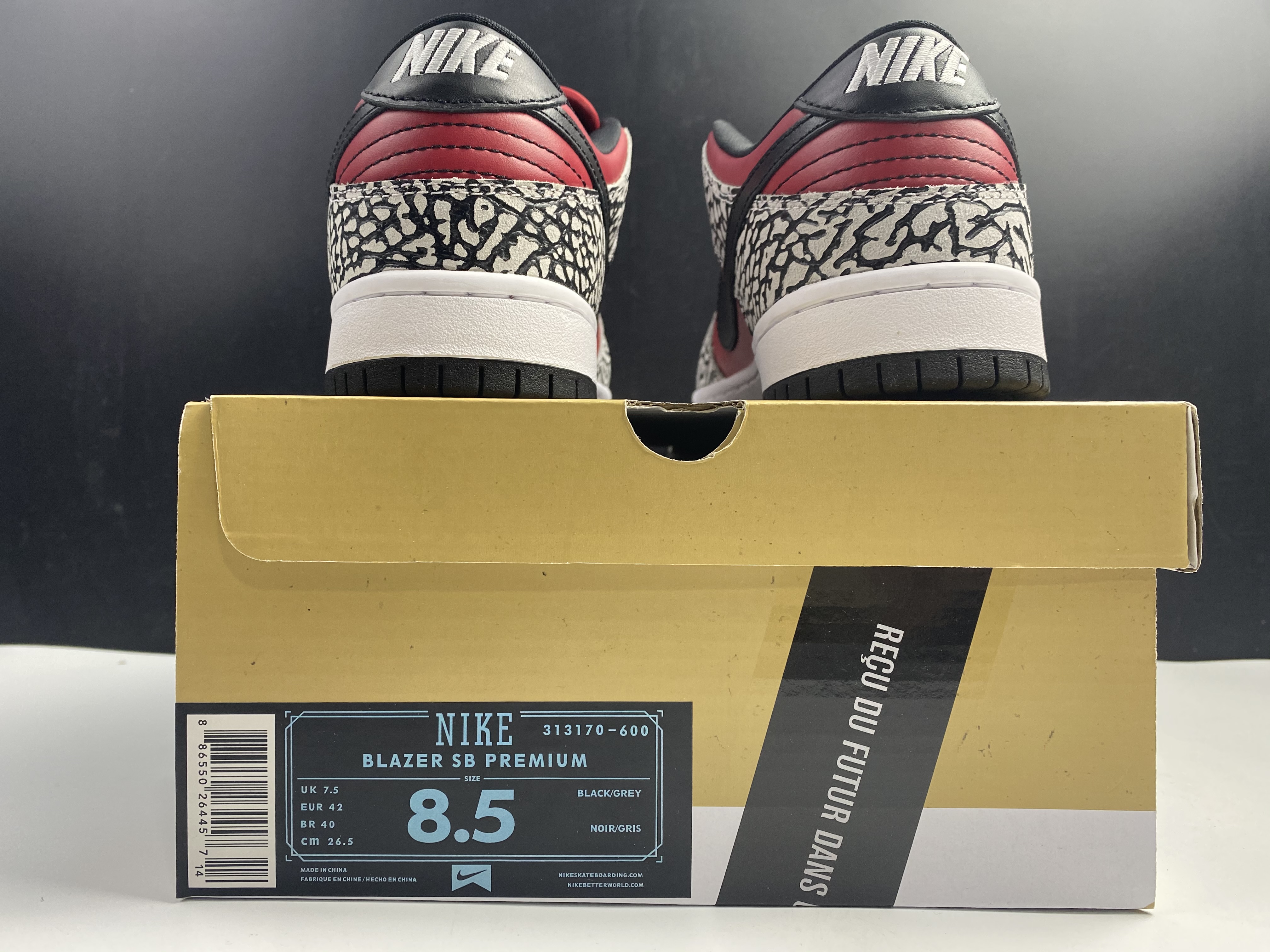 NIKE Dunk SB x Supreme 10th Anniversary Red Burst 313170-600