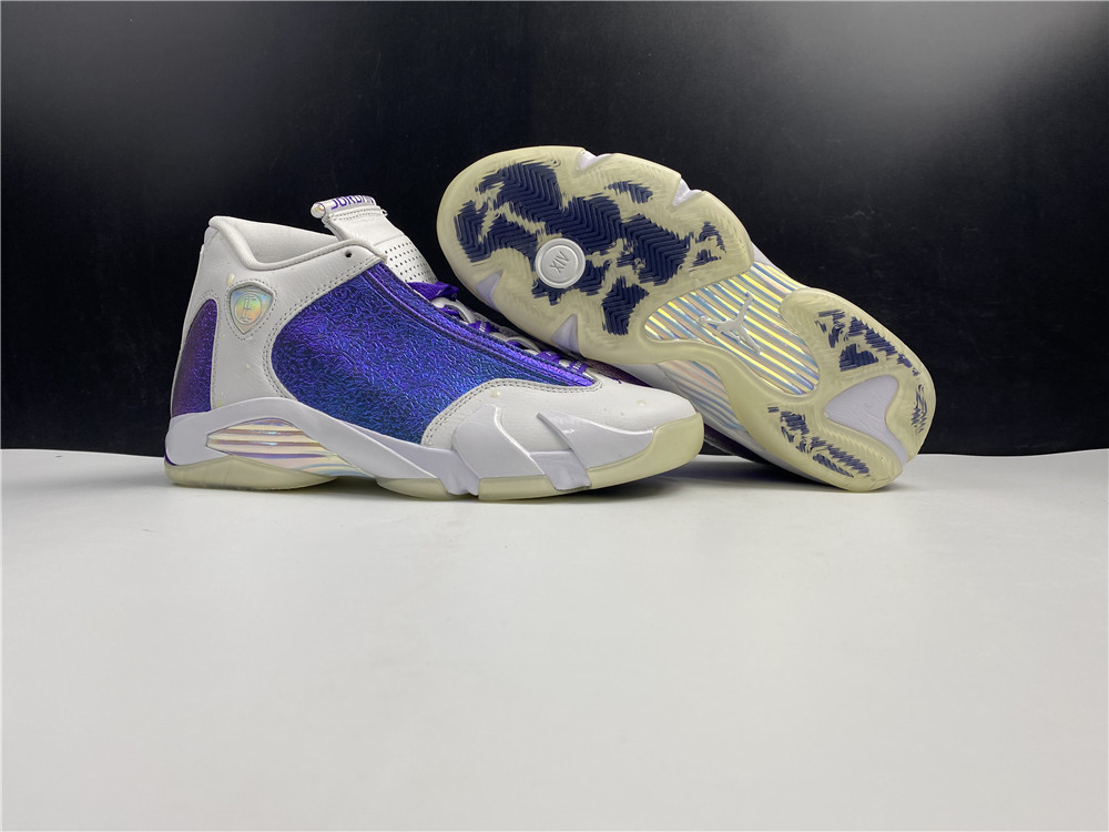 Air Jordan 14 Retro White Purple Multi AJ14-950696