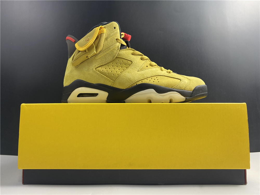 Travis Scott x Air Jordan 6 yellow pocket CN1084-300