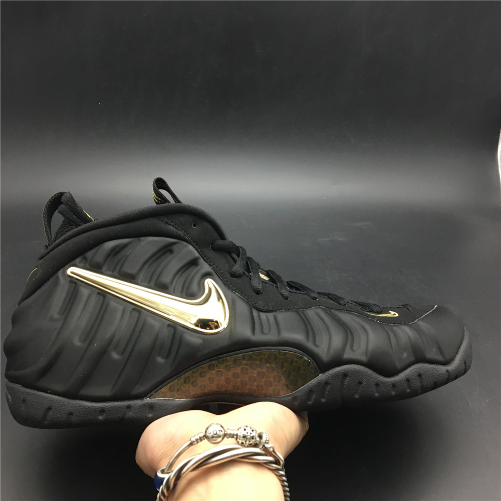 Nike Air Foamposite Pro Black Metallic Gold 624041-009