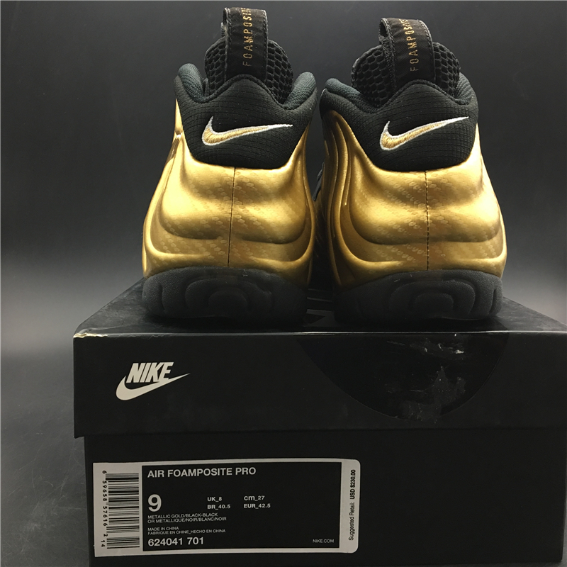 Air Nike Foamposite Pro Metallic Gold 624041-701