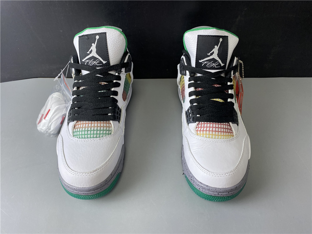 Air Jordan 4 Retro Lucid Green Rasta AQ9129-100