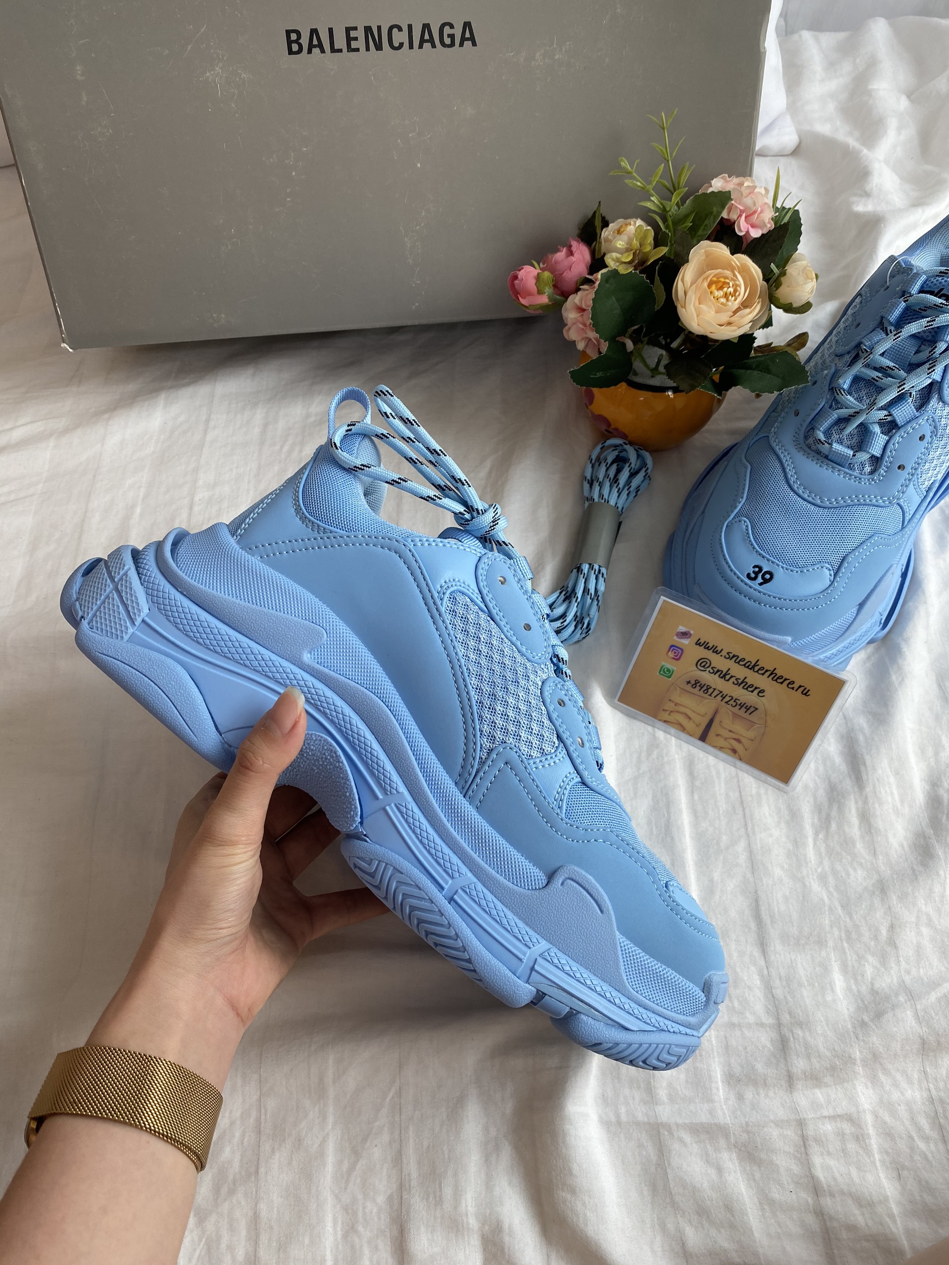 Blncig Triple S Light Blue 524039W2FW14800