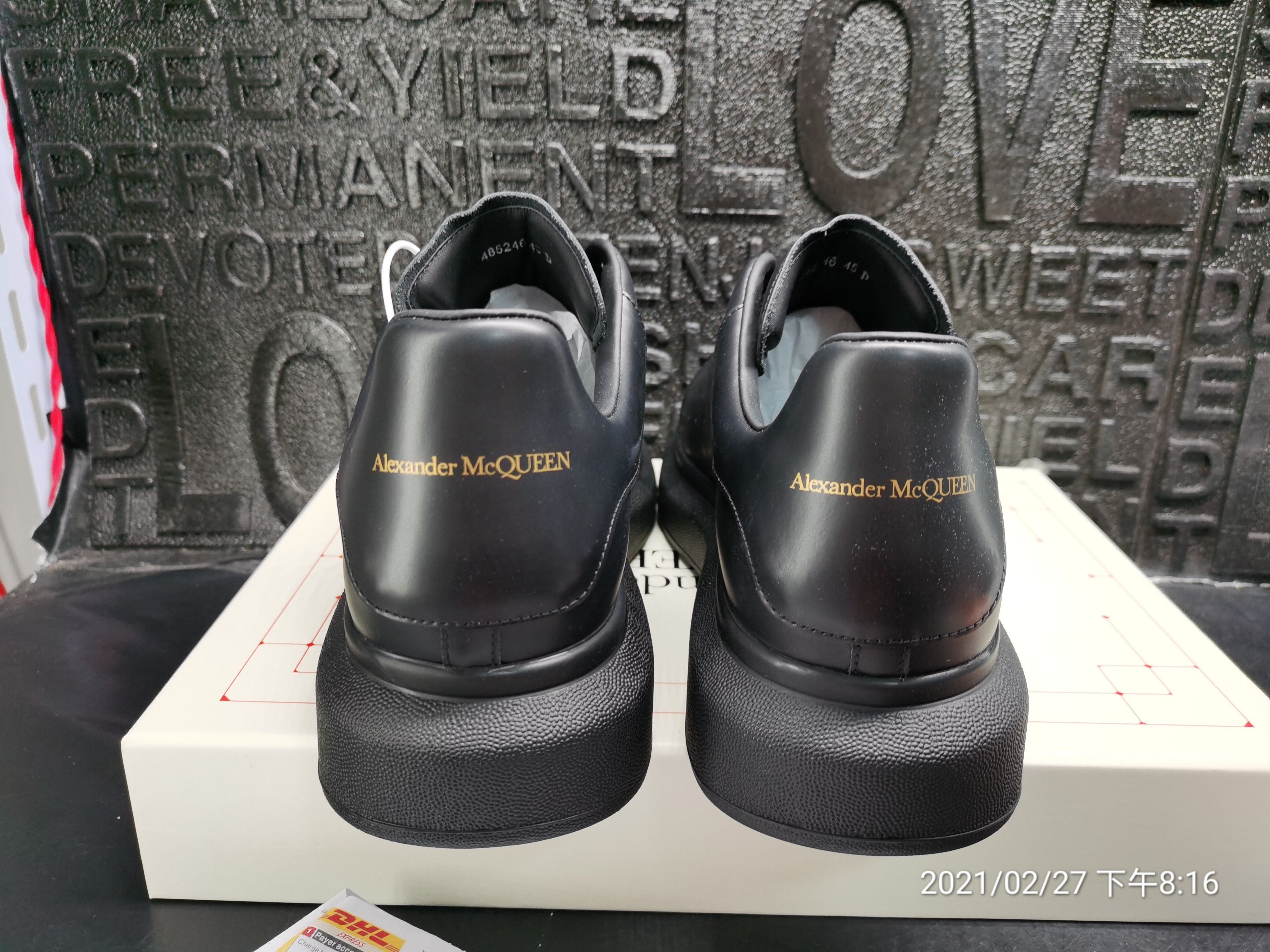 Alxndr McQN Oversized Black 553761 WHGP 01000