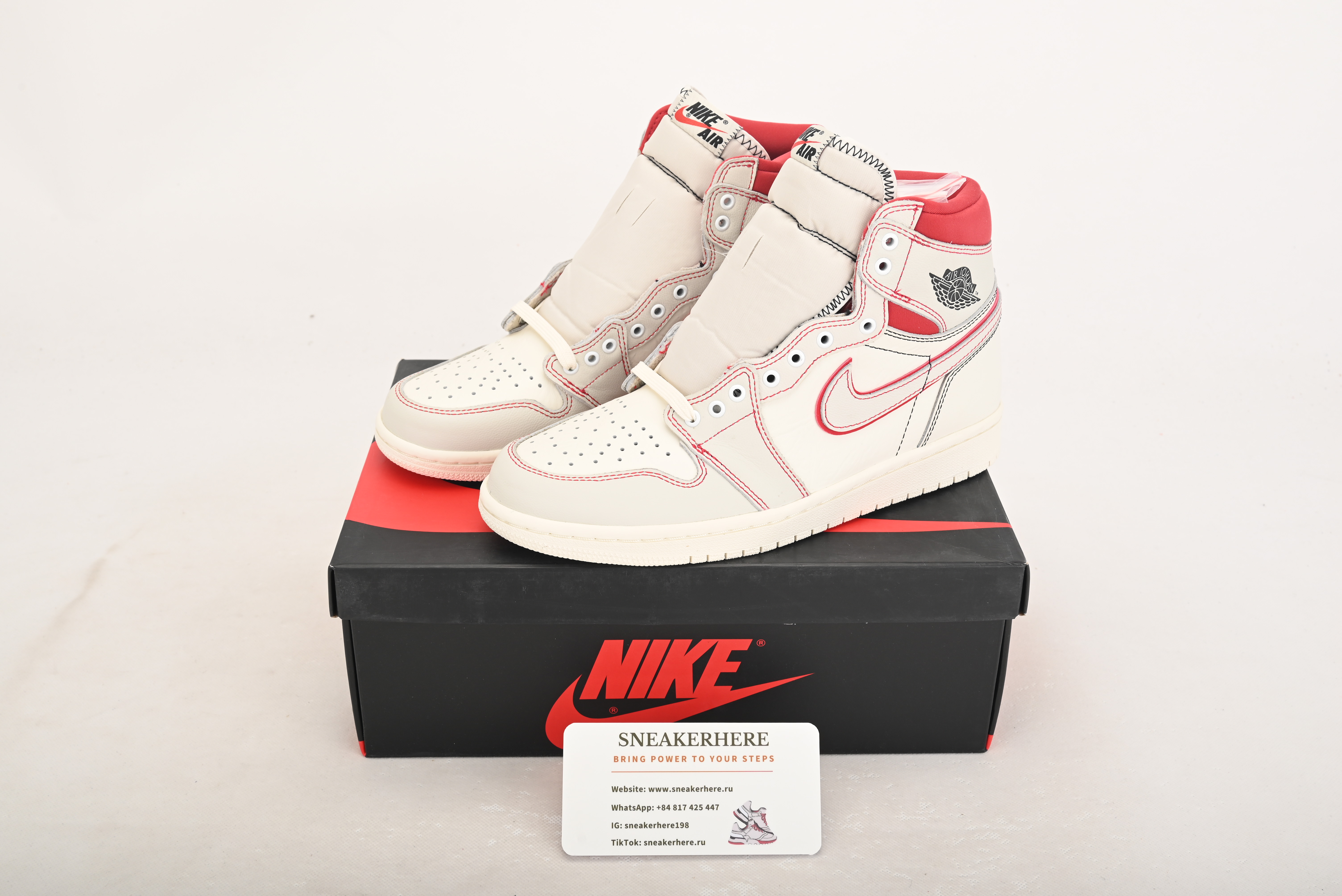 Air Jordan 1 Retro High Phantom Gym Red 555088-160