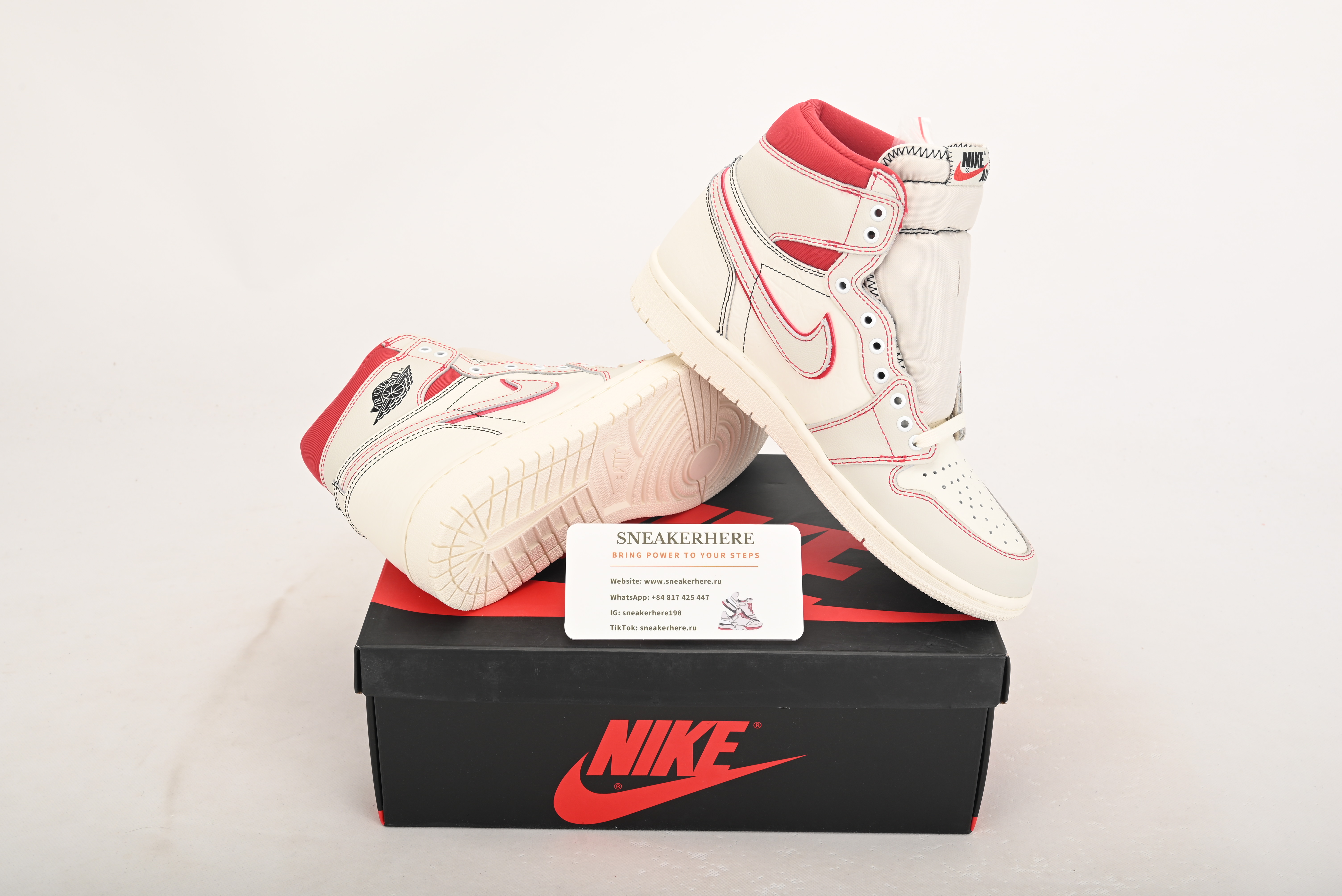 Air Jordan 1 Retro High Phantom Gym Red 555088-160