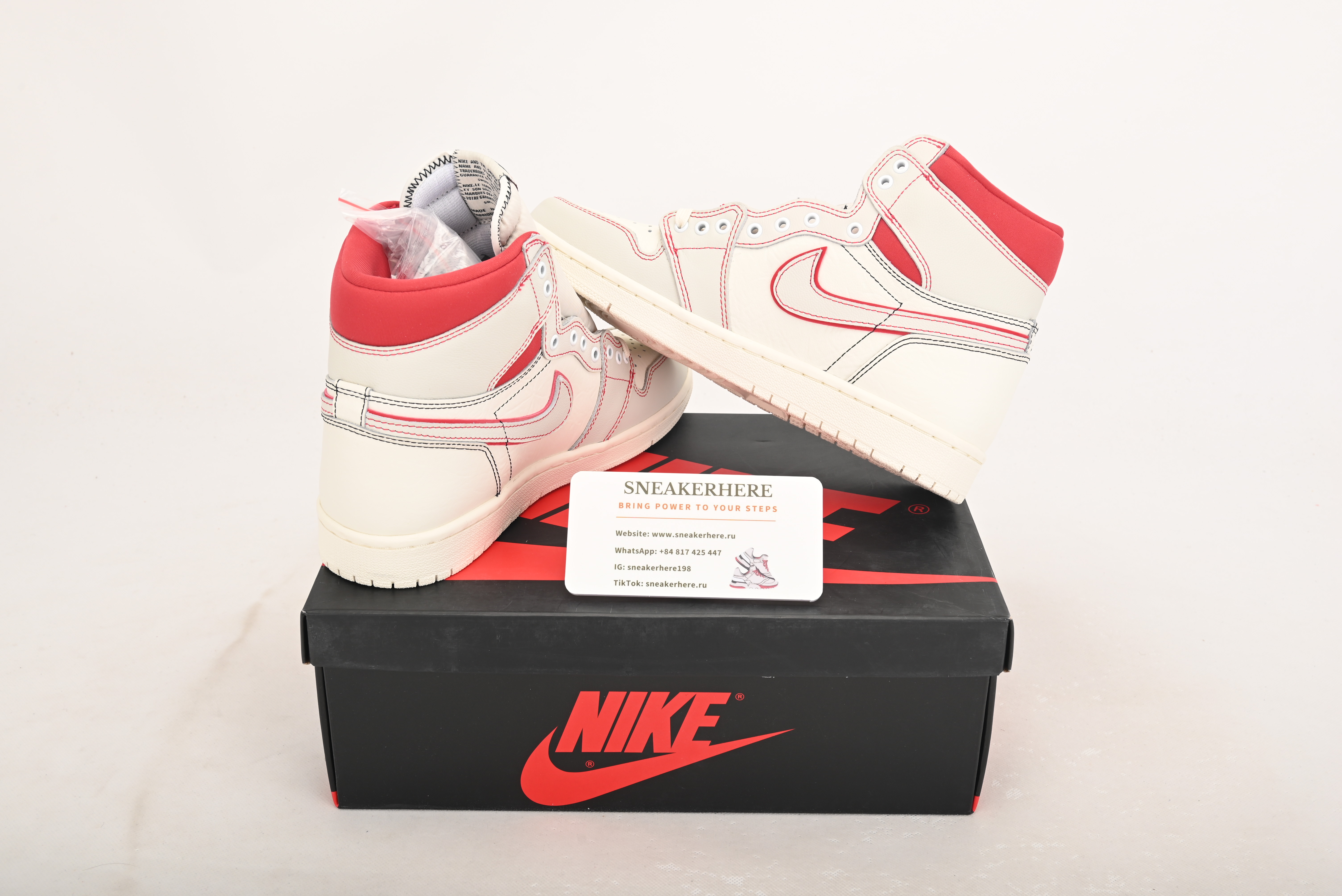 Air Jordan 1 Retro High Phantom Gym Red 555088-160