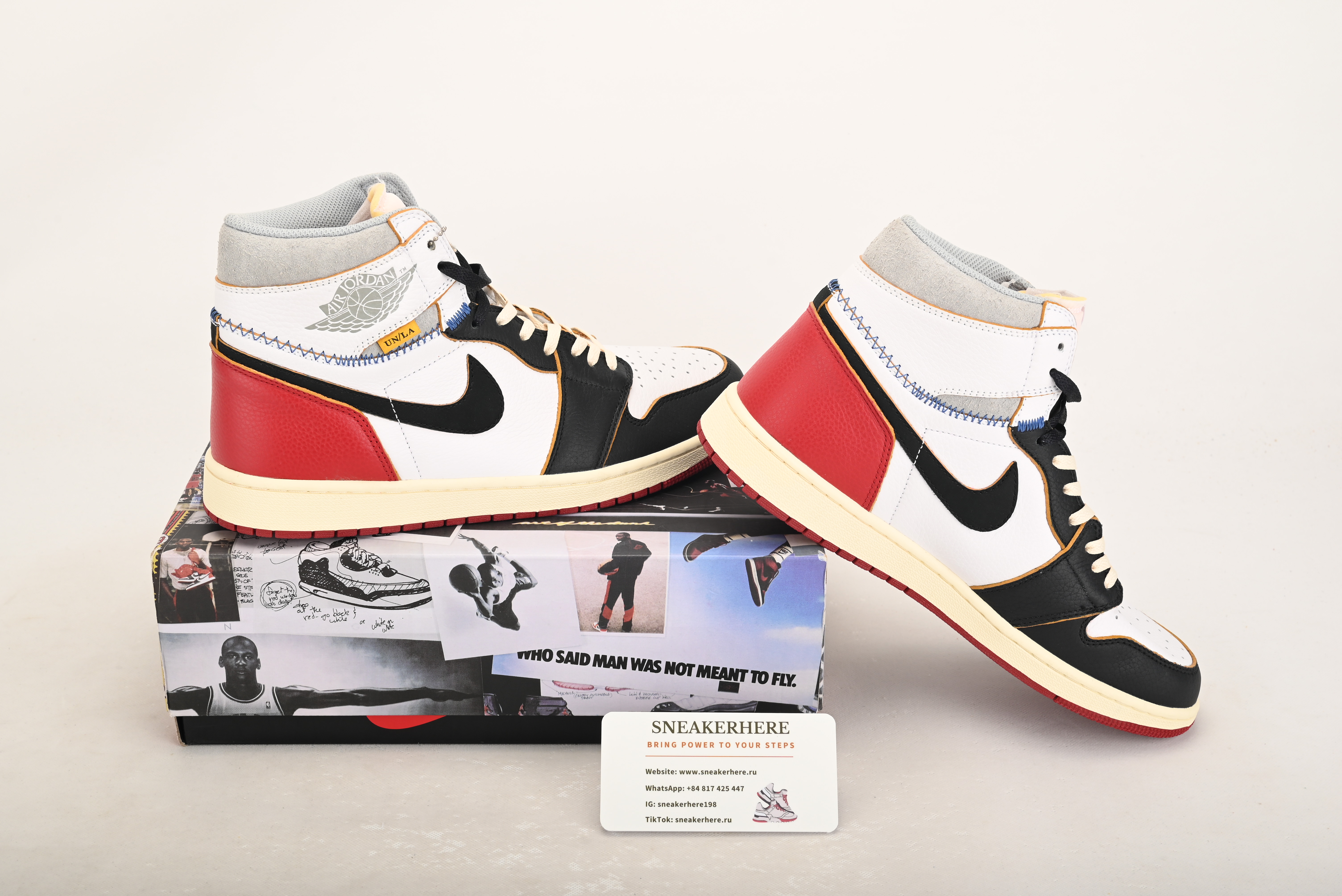 Air Jordan 1 Retro High Union Los Angeles Black Toe BV1300-106